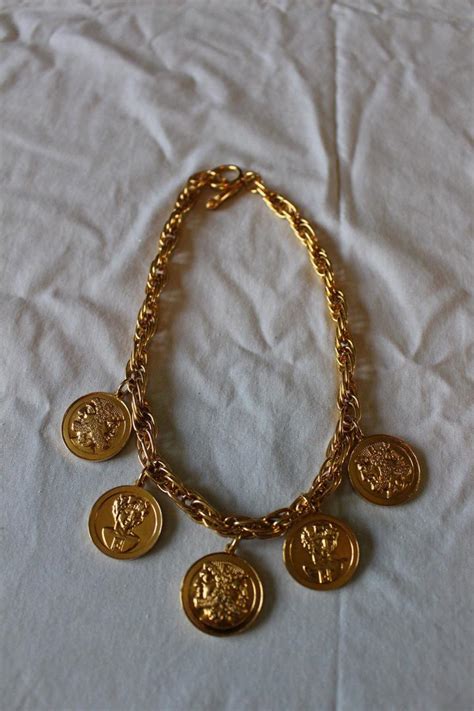 fendi roma italy 1925 necklace|Fendi Vintage FF Medallion Round Janus Coin Shaped 1925 .